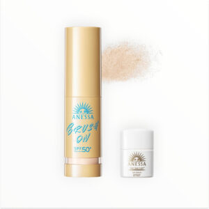 ANESSA Brush On Powder Sunscreen SPF50+ PA+ with Mini Day Serum – portable UV protection powder japan
