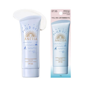 ANESSA Mineral UV Mild Gel SPF35 PA+++ 90 ml – gentle japanese mineral sunscreen for sensitive skin