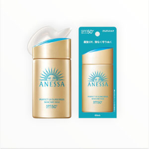 ANESSA Perfect UV Sunscreen Skincare Milk SPF50+ PA++++ 60 ml – Waterproof Japanese Sunscreen