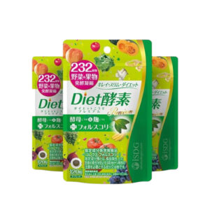 iSDG Diet Enzyme 232 Vegetables & Fruits, 120 Capsules*3 packs, to support weight management.
