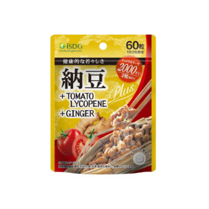 iSDG Nattokinase + Lycopene + Ginger for Daily Vascular Support, 60 Tablets