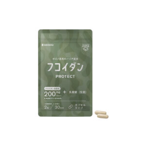JHFA Shionogi Healthcare Fucoidan PROTECT 200: Fucoidan and Lactic Acid Bacteria, 60 capsules