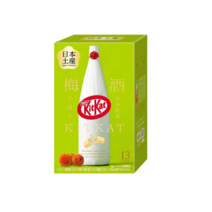 KitKat Japanese Umeshu Tsuru-Ume — chocolate wafers flavoured with Japanese plum liqueur, 13 pieces.