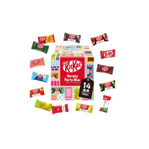 KitKat Mini Variety Party Box - an assortment of Japanese KitKats, 70 pieces.