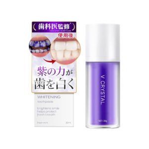 MOUTH LABO V CRYSTAL Japanese Purple Whitening Toothpaste, Fresh Mint 100 ml