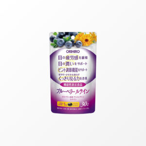 Orihiro Blueberry Tein - Blueberry and Lutein for Vision Support, 30 Capsules