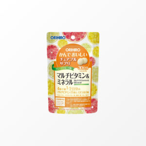 ORIHIRO Chewable Multivitamin and Mineral Supplement with Grapefruit Flavour, 120 tablets