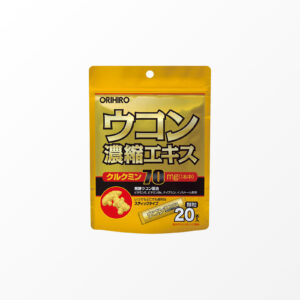 Orihiro Concentrated Turmeric Extract Granules, Orange Flavour, 20 sachets with granules