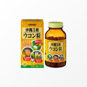 Orihiro Okinawa 3 types of Turmeric Grain, 420 tablets - supports liver health