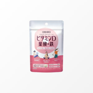 Orihiro Vitamin D, Folic Acid + Iron, 120 capsules