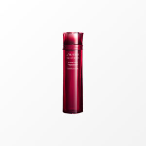 a red bottle with white text